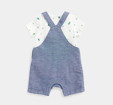 Mothercare Bibshorts and Bodysuit Set