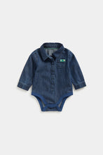 Load image into Gallery viewer, Mothercare Denim Shirt Bodysuit
