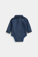 Load image into Gallery viewer, Mothercare Denim Shirt Bodysuit
