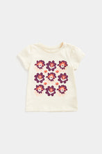 Load image into Gallery viewer, Mothercare Cream Floral T-Shirt
