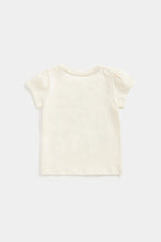Load image into Gallery viewer, Mothercare Cream Floral T-Shirt
