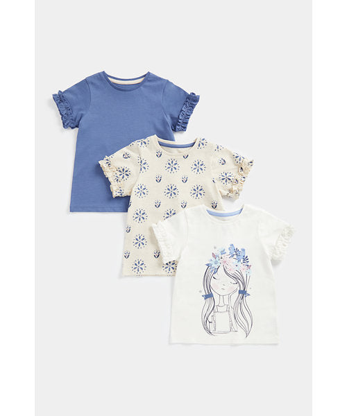 Mothercare Girl T-Shirts - 3 Pack