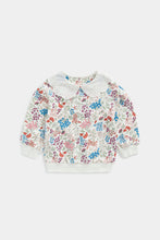 Load image into Gallery viewer, Mothercare Floral Sweat Top with Collar
