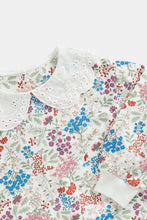 Load image into Gallery viewer, Mothercare Floral Sweat Top with Collar
