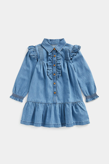 Mothercare Denim Shirt Dress with Frill