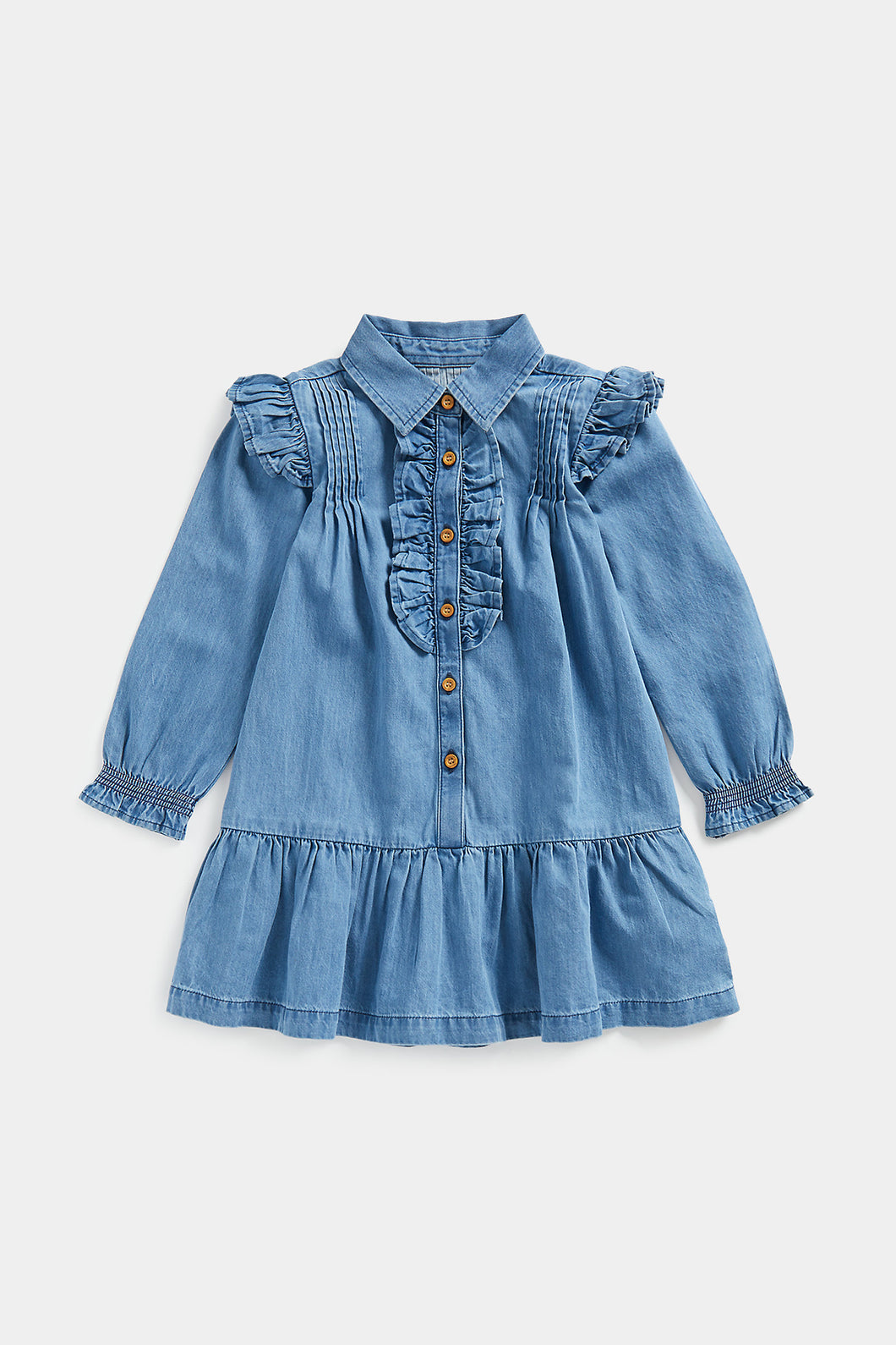 Mothercare Denim Shirt Dress with Frill