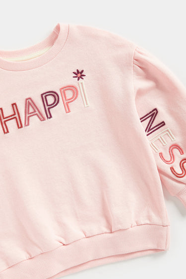 Mothercare Pink Sweat Top and Shorts Set