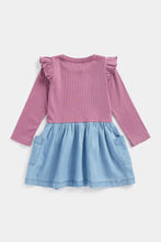 Load image into Gallery viewer, Mothercare Jersey and Denim Twofer Dress
