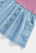 Load image into Gallery viewer, Mothercare Jersey and Denim Twofer Dress
