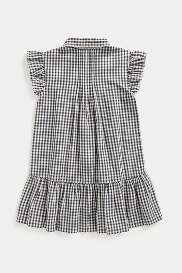 Mothercare Navy Gingham Shirt Dress