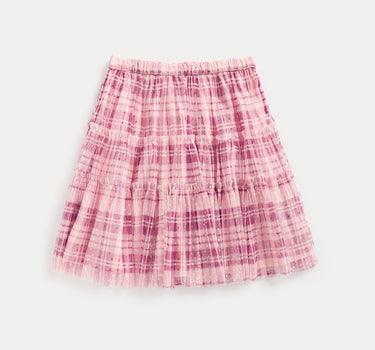 Mothercare Check Tiered Mesh Skirt