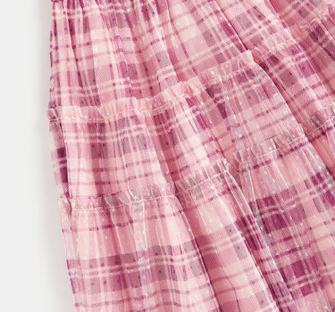 Mothercare Check Tiered Mesh Skirt