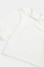 Load image into Gallery viewer, Mothercare White Broderie Frill T-Shirt
