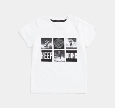 Mothercare White Football T-Shirt