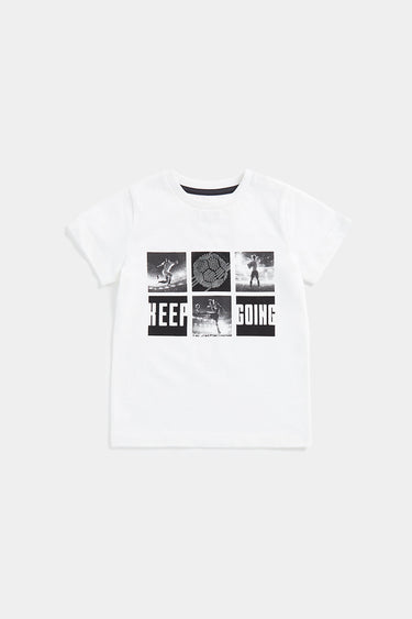 Mothercare White Football T-Shirt