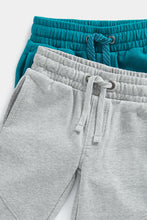 Load image into Gallery viewer, Mothercare Grey and Teal Joggers - 2 Pack
