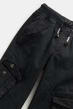 Load image into Gallery viewer, Mothercare Black Cargo Trousers
