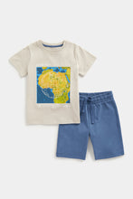 Load image into Gallery viewer, Mothercare Earth First Jersey Shorts and T-Shirt Set
