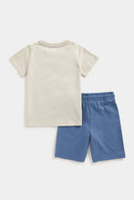 Load image into Gallery viewer, Mothercare Earth First Jersey Shorts and T-Shirt Set

