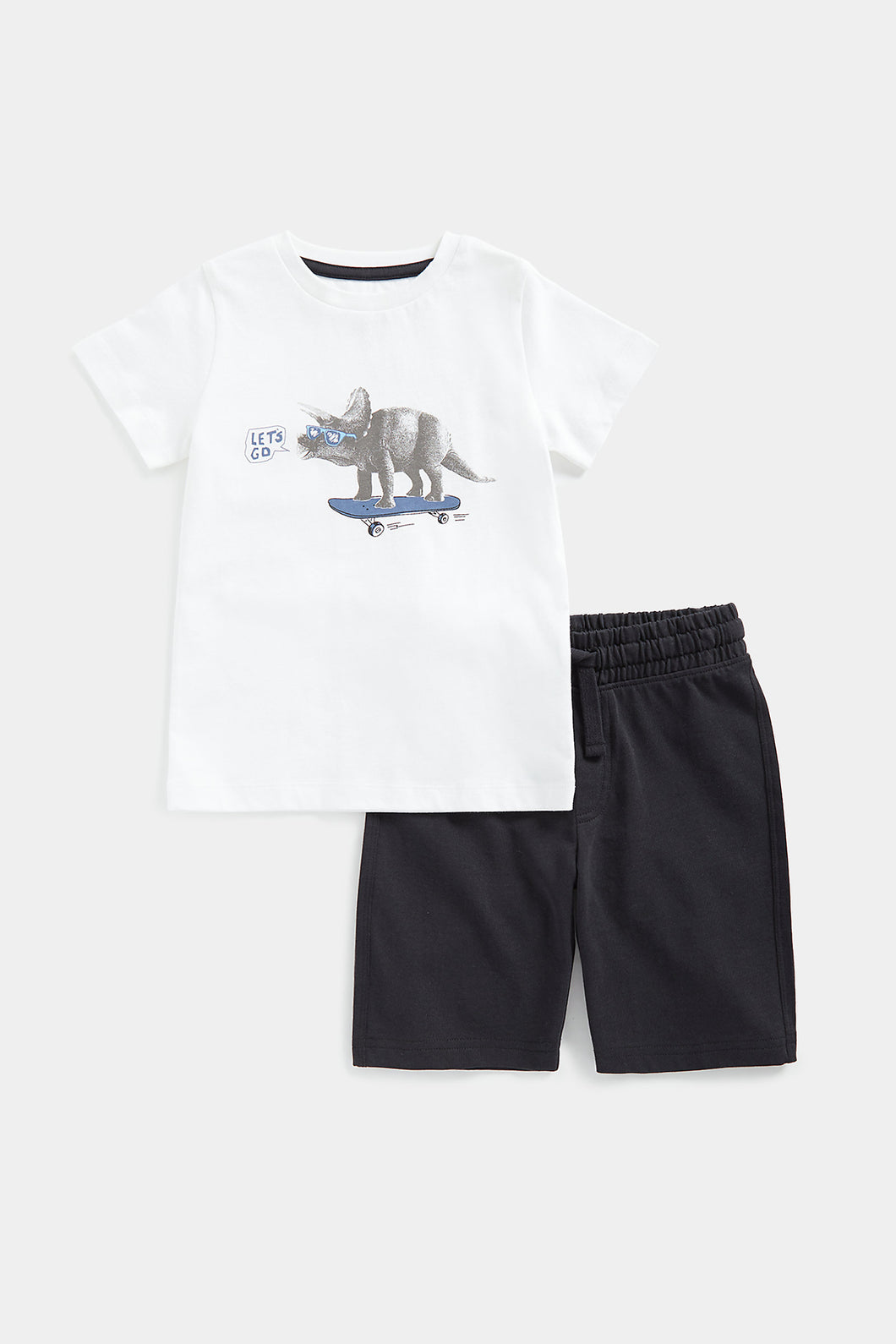 Mothercare Dinosaur Jersey Shorts and T-Shirt Set