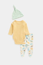 Load image into Gallery viewer, Mothercare Dinosaur 3-Piece Baby Outfit Set
