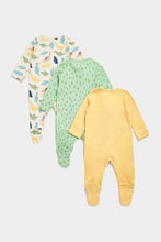 Load image into Gallery viewer, Mothercare Dinosaur Sleepsuits - 3 Pack
