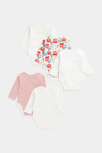 Load image into Gallery viewer, Mothercare Buses Long-Sleeved Baby Bodysuits - 5 Pack
