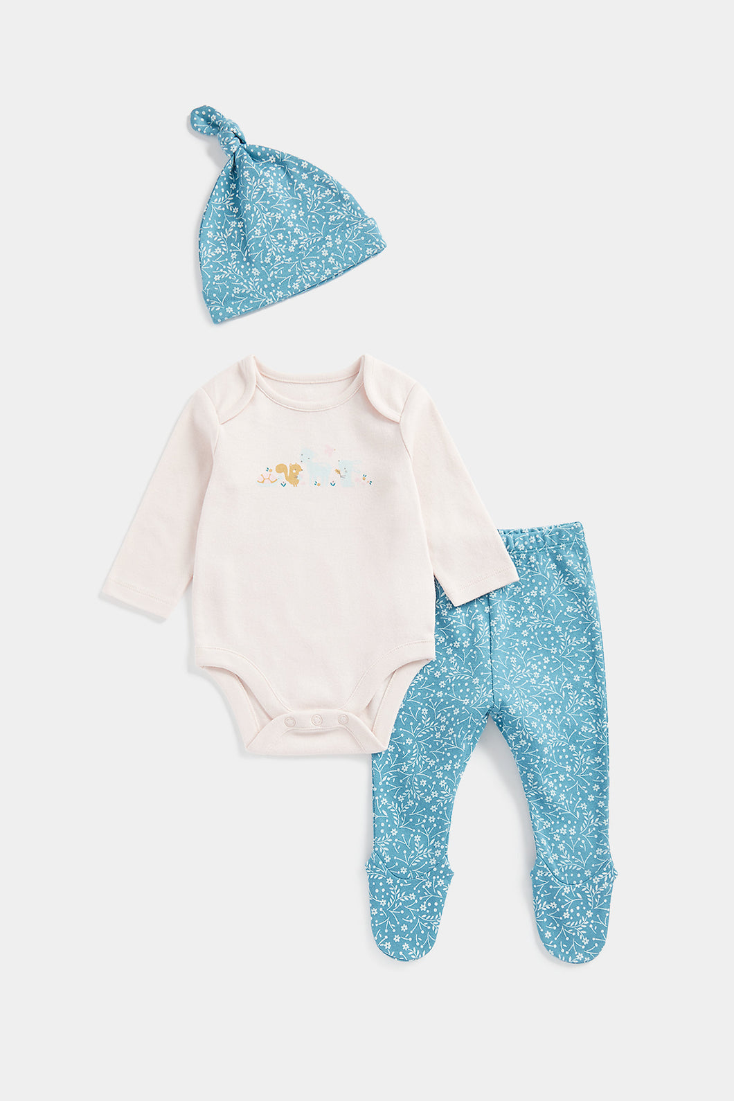 Mothercare Floral 3-Piece Baby Outfit Set