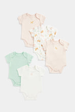 Load image into Gallery viewer, Mothercare Kitten Short-Sleeved Baby Bodysuits - 5 Pack
