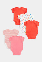 Load image into Gallery viewer, Mothercare Nature Short-Sleeved Baby Bodysuits - 5 Pack
