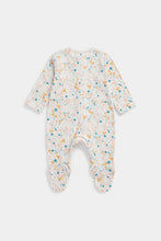 Load image into Gallery viewer, Mothercare Floral Zip-Up Baby Sleepsuit
