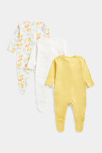 Load image into Gallery viewer, Mothercare Little Elephant Sleepsuits - 3 Pack
