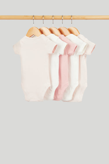 Mothercare Short-Sleeved Bodysuits - 5 Pack