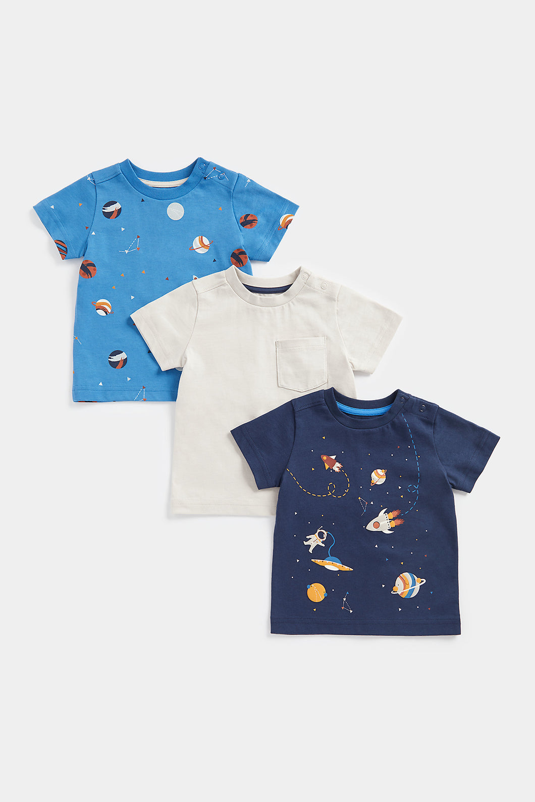 Mothercare Space T-Shirts - 3 Pack