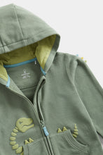 Load image into Gallery viewer, Mothercare Green Dinosaur Hoody
