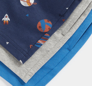 Mothercare Space Jersey Shorts - 3 Pack