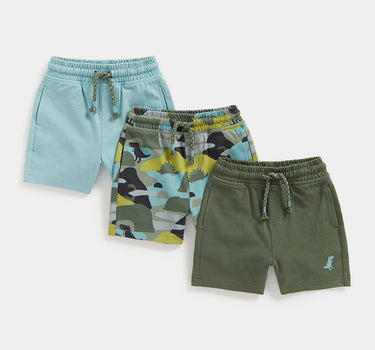 Mothercare Dinosaur Jersey Shorts - 3 Pack