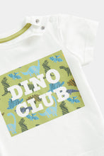 Load image into Gallery viewer, Mothercare Checked Shirt and Dino T-Shirt Set
