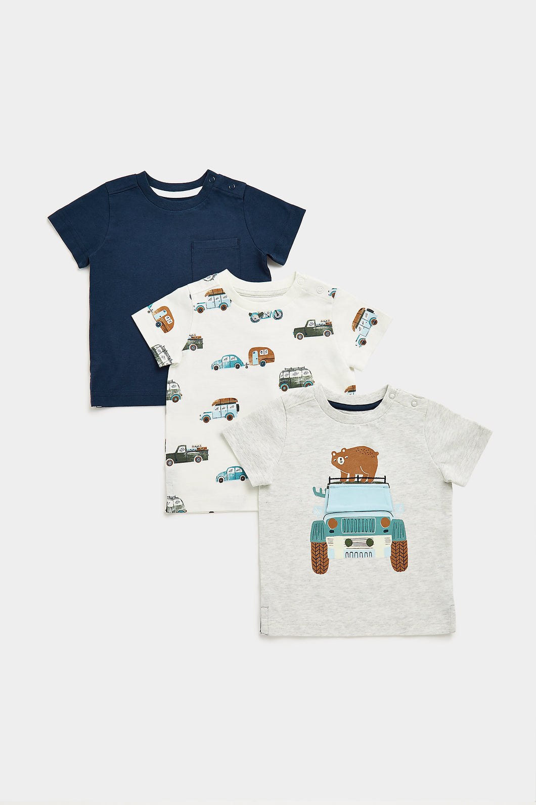 Mothercare Wild Wonderer T-Shirts - 3 Pack
