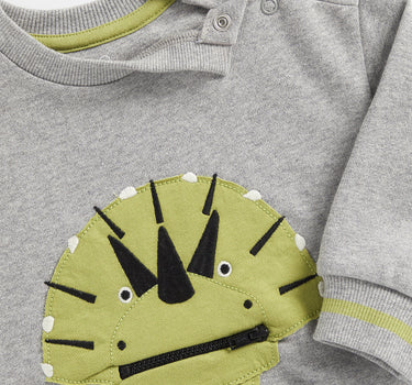 Mothercare Grey Dinosaur Sweat Top