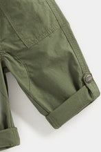 Load image into Gallery viewer, Mothercare Khaki Poplin Roll-Up Trousers
