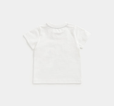 Mothercare White Race Car T-Shirt
