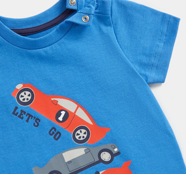 Mothercare Blue Car T-Shirt