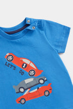 Load image into Gallery viewer, Mothercare Blue Car T-Shirt
