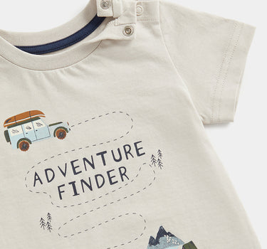 Mothercare Beige Adventure Finder T-Shirt