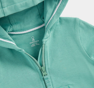 Mothercare Teal Zip-Up Hoody