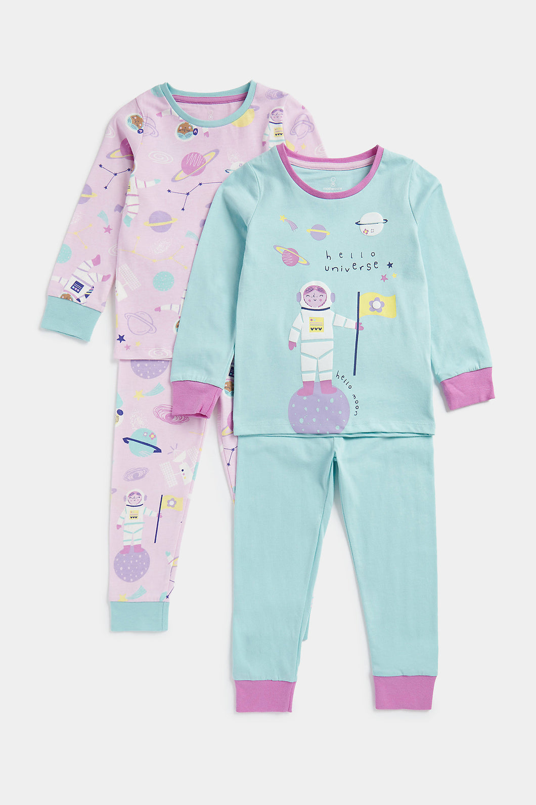 Mothercare Space Pyjamas - 2 Pack