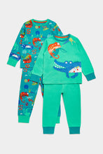 Load image into Gallery viewer, Mothercare Crocodile Pyjamas - 2 Pack
