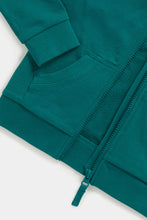 Load image into Gallery viewer, Mothercare Green Zip-Up Hoody
