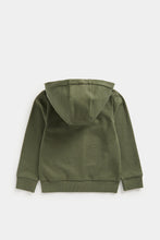 Load image into Gallery viewer, Mothercare Khaki Zip-Up Hoody
